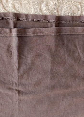 Basic düz renk kahverengi crop - Görsel 5