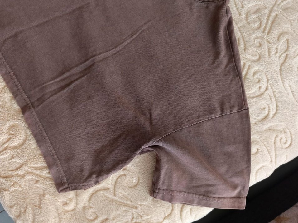 Basic düz renk kahverengi crop - Görsel 3