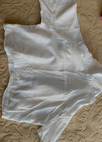 beyaz kadın crop gomlek - Görsel 5