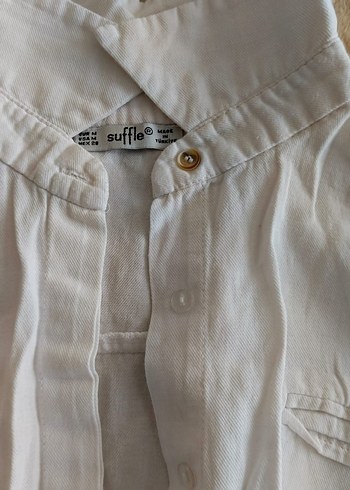 beyaz kadın crop gomlek - Görsel 2