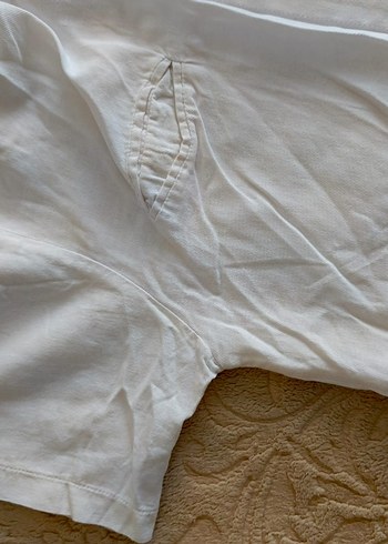 beyaz kadın crop gomlek - Görsel 4