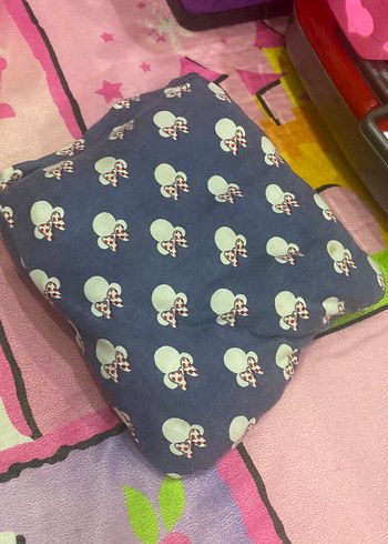 BabyJem Lacivert Puskullu Kiz Cocuk Yastigi