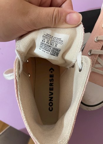 Pembe converse - Görsel 6