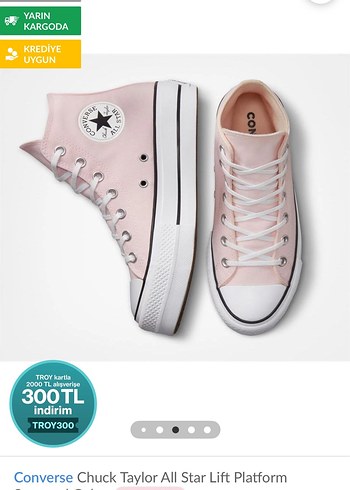 Pembe converse - Görsel 2