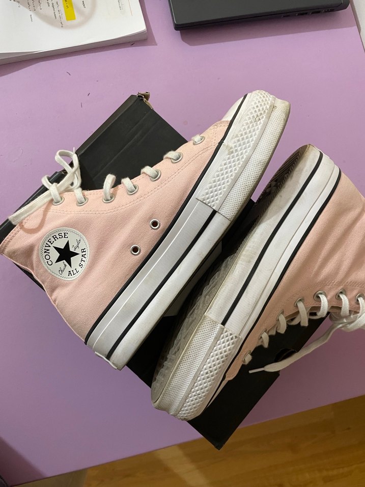 Pembe converse - Görsel 5