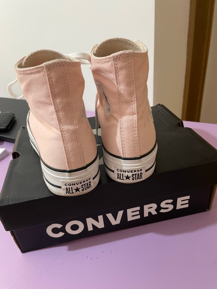 Pembe converse - Görsel 4