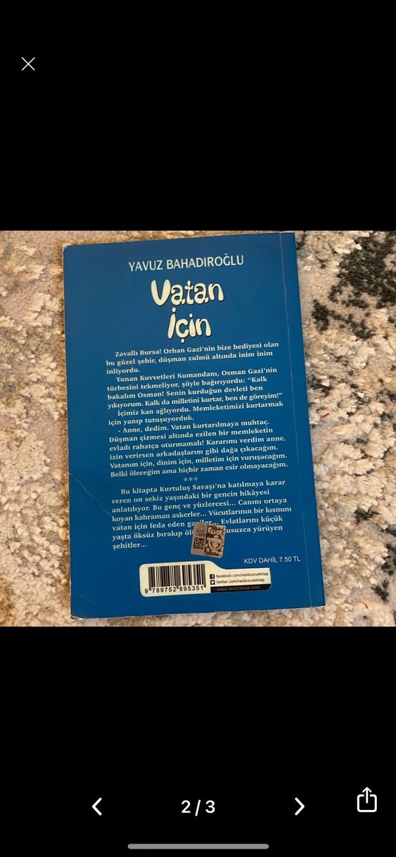 Yavuz Bahadıroğlu - Vatan İçin Çocuk Kitabı - Görsel 2