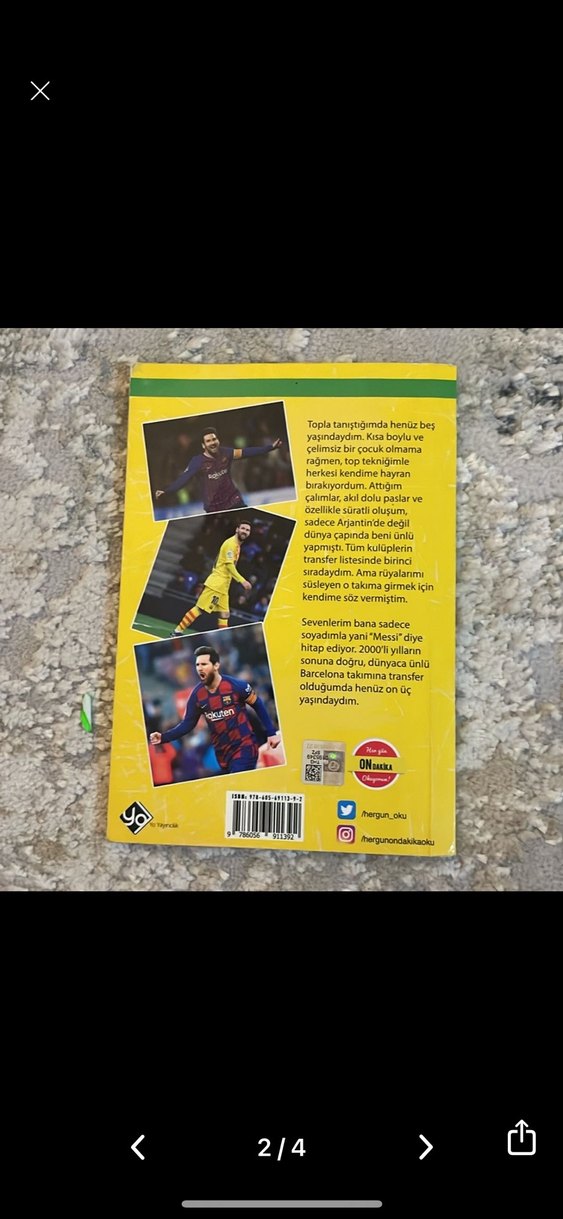 Futbolun Yıldızları Lionel Messi Kitabı - Görsel 2