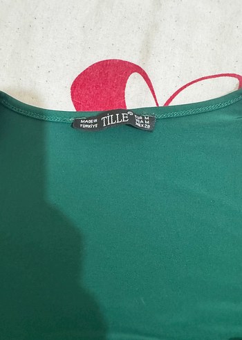 Diğer Yeşil Drapeli Kısa Kollu Bluz