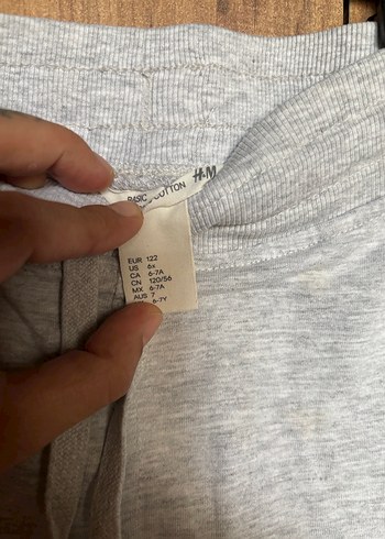 H&M Gri Erkek Çocuk Rahat Kesim Eşofman Altı