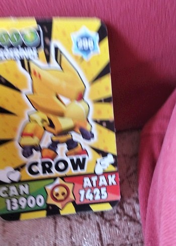  Beden Renkli Sarı Crow Aksiyon Figürü