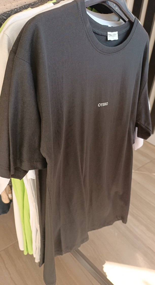 Siyah Tişört, Kısa Kollu, Salaş - Görsel 2