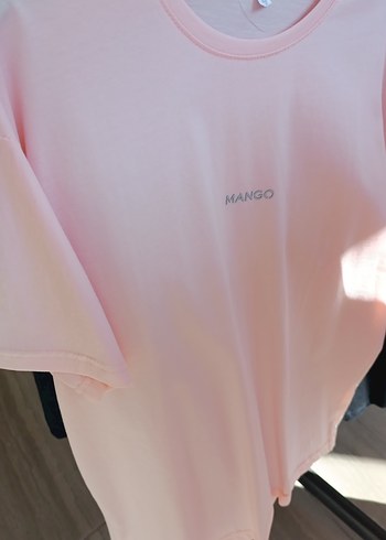 kavun rengi ovarsize tişört - Görsel 3