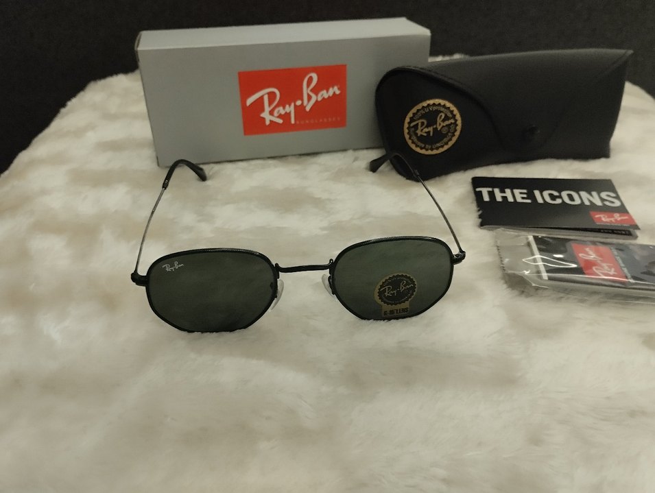 Ray-Ban Siyah 3548 Hexagonal Güneş Gözlüğü - Görsel 2