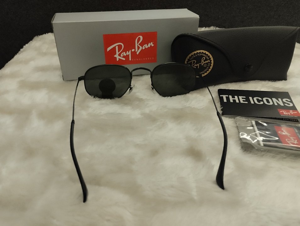 Ray-Ban Siyah 3548 Hexagonal Güneş Gözlüğü - Görsel 5