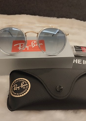 Ray-Ban 3647 Şeffaf Gri Klasik Kadın Gözlüğü - Görsel 8