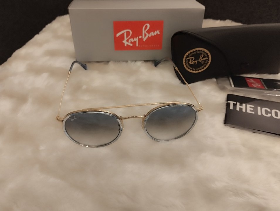 Ray-Ban 3647 Şeffaf Gri Klasik Kadın Gözlüğü - Görsel 4