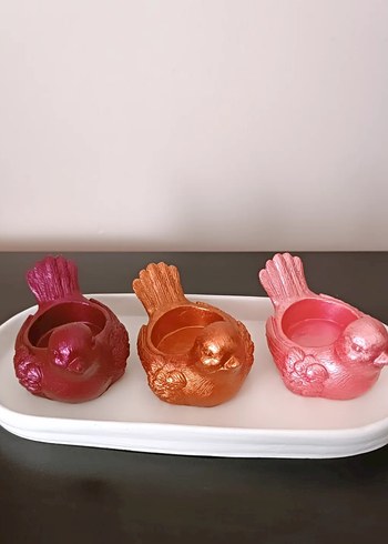 Renkli Kuş Figürlü Tabak Takımı - Görsel 13