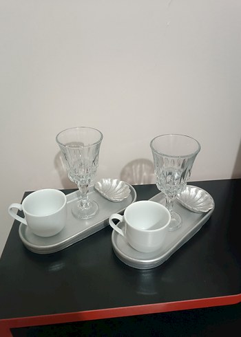 Pembe Pastel Kahve Fincanı ve Tabak Seti - Görsel 6