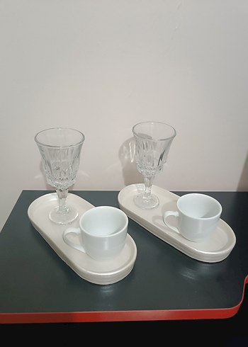 Pembe Pastel Kahve Fincanı ve Tabak Seti - Görsel 5