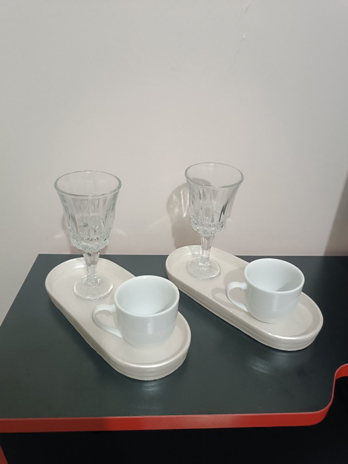 Pembe Pastel Kahve Fincanı ve Tabak Seti - Görsel 5