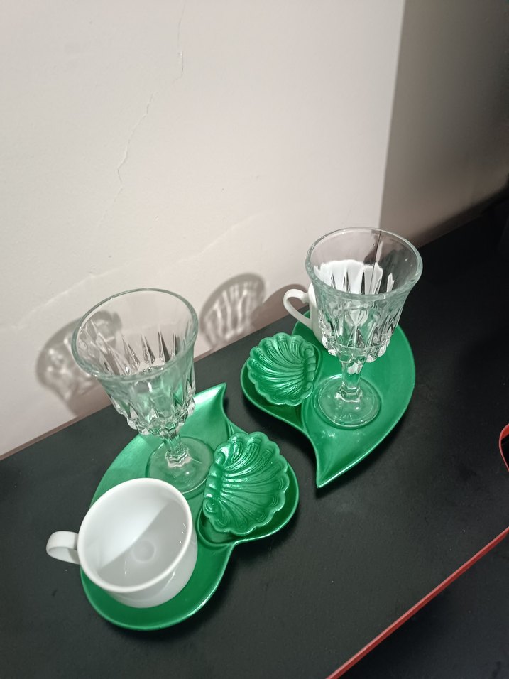 Pembe Pastel Kahve Fincanı ve Tabak Seti - Görsel 2