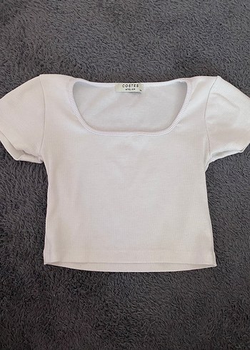 Trendyol & Milla Beyaz Kısa Kollu Crop Top