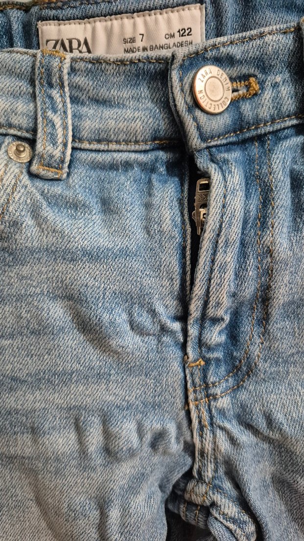 Zara Çocuk Mavi Denim Pantolon - Görsel 2