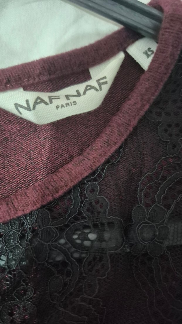 Naf Naf Paris Dantel Detaylı Kadın Triko - Görsel 2