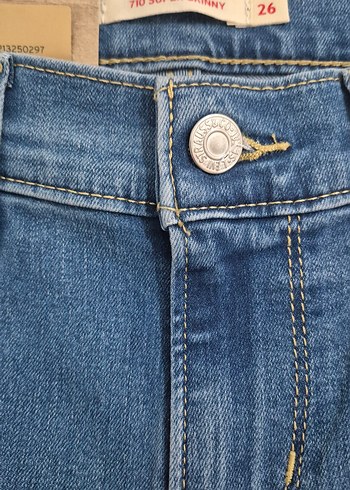 Levis Skinny Mavi Denim Pantolon - Görsel 2