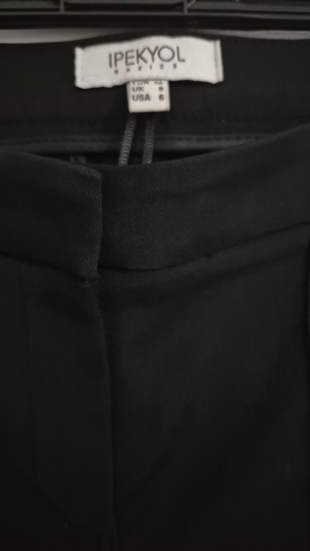 İpekyol Siyah Kadın Kumaş Pantolon Midi Boy - Görsel 2