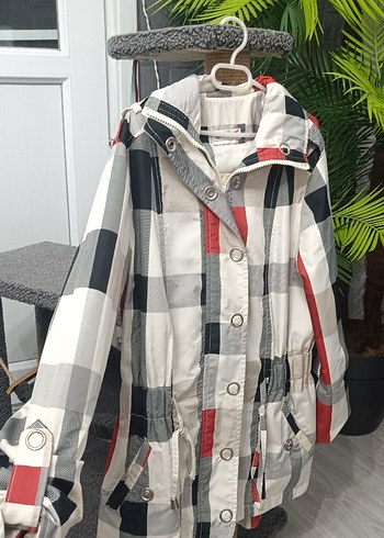 Kadın Kareli Yağmurluk - Görsel 2