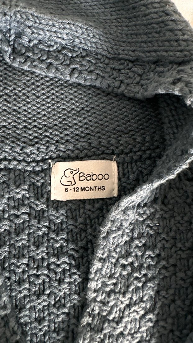 Gri Örgü Erkek Bebek Tulum - Görsel 2