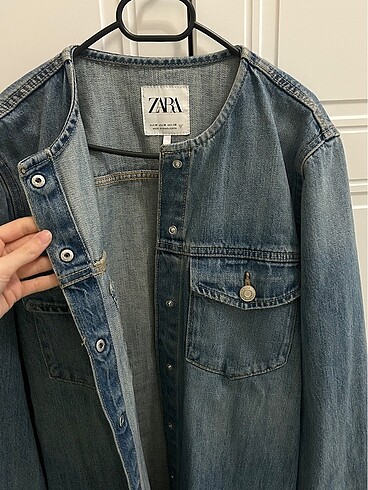 m Beden mavi Renk zara denim elbise