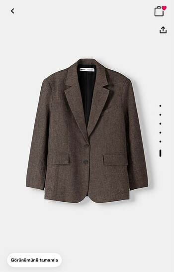 Bershka bershka oversize kaşe blazer