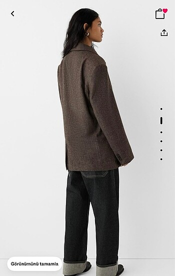 l Beden bershka oversize kaşe blazer