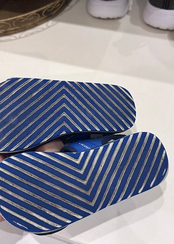 Mavi Erkek Çocuk Lacoste Cırt Cırtlı Terlik/ sandalet - Görsel 2