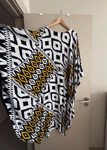 Bohem Desenli Uzun Salaş Kadın Elbise - Görsel 2