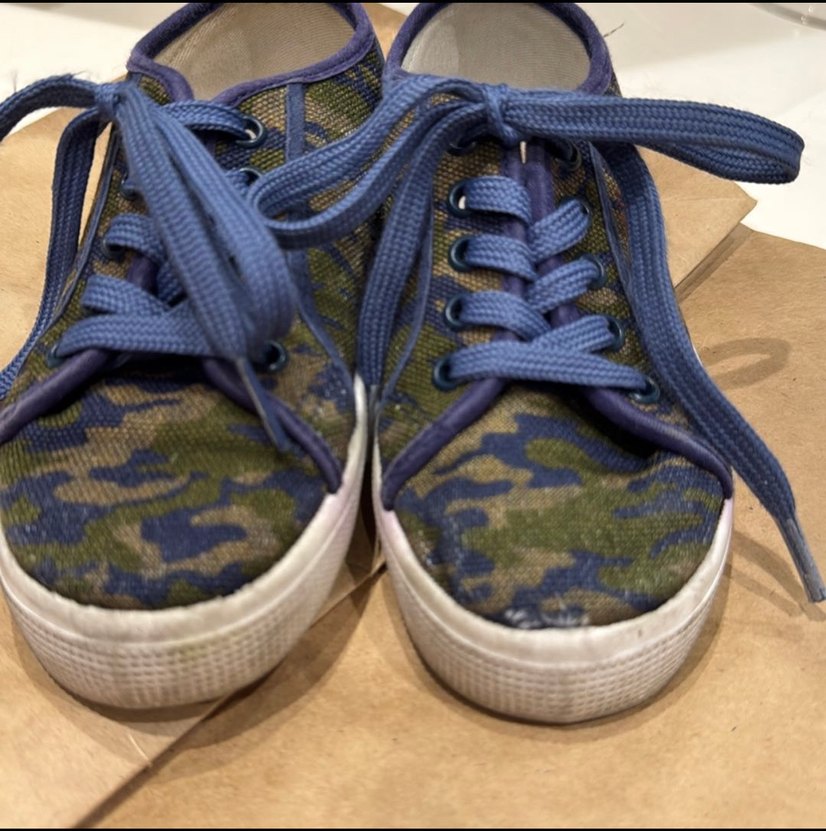 Erkek Çocuk Mavi Kamuflaj Spor Ayakkabı - Görsel 2