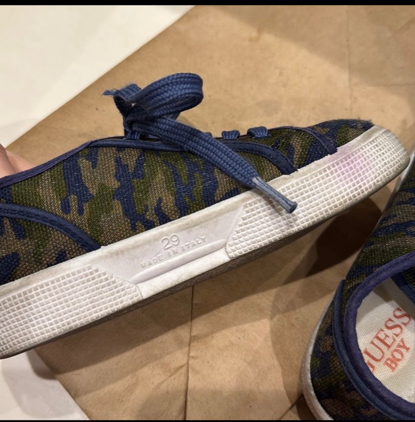 Erkek Çocuk Mavi Kamuflaj Spor Ayakkabı - Görsel 3