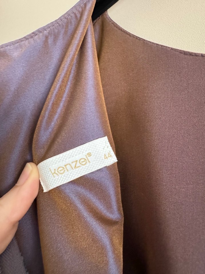 Vintage Tarzda Uzun Kollu Uzun Elbise - Görsel 4