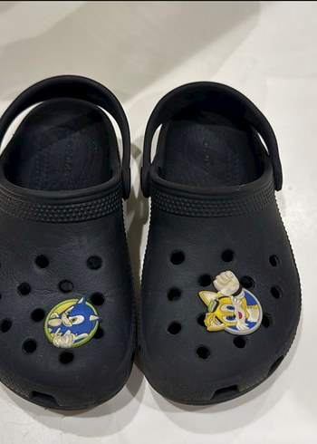 Koyu Siyah Erkek Çocuk crocs Kaydırmaz Terlik - Görsel 2