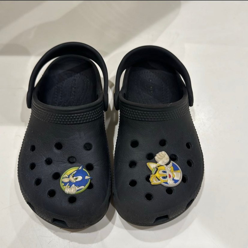 Koyu Siyah Erkek Çocuk crocs Kaydırmaz Terlik - Görsel 2