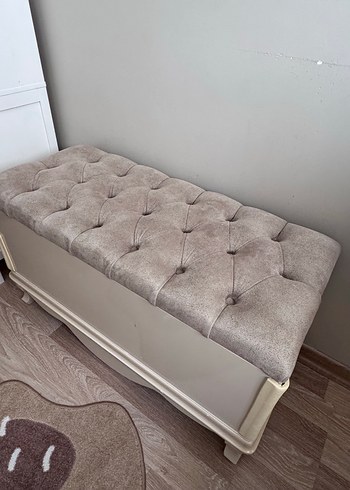 Bej Çocuk sandıklı ve Puf - Görsel 2