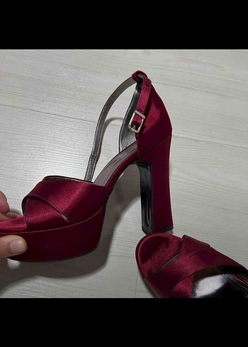 37 Beden bordo Renk Bordo Platform Topuklu Kadın kına Ayakkabı