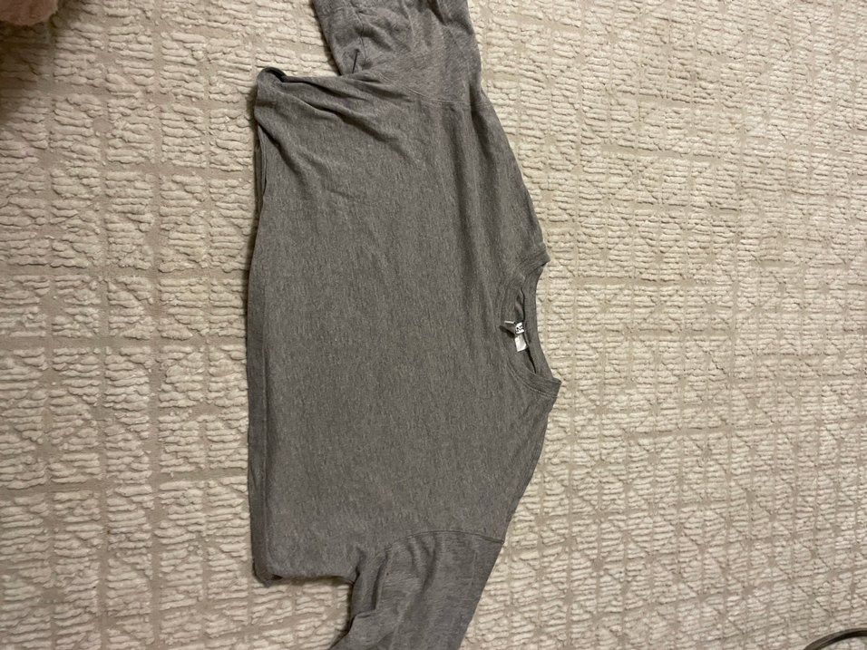 Gri Keten Erkek Tişört - Görsel 3