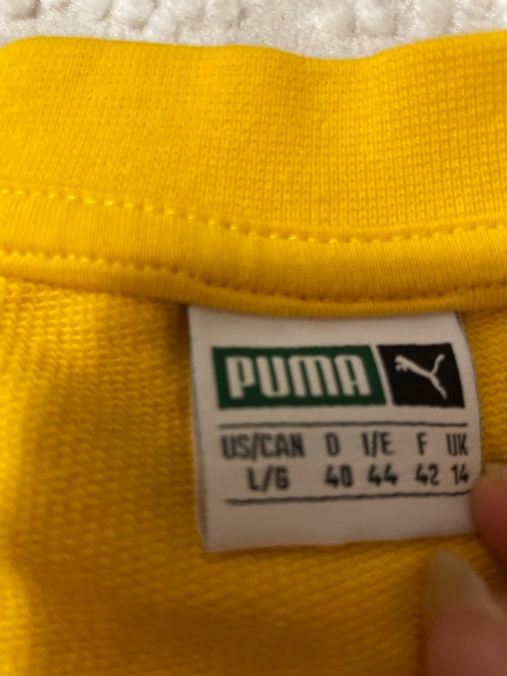 Sarı Puma Kadın V Yaka Sweatshirt Puma orjinal - Görsel 3