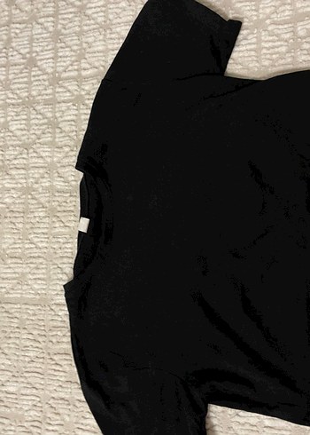 Siyah Kadın Süet Crop Top - Görsel 2