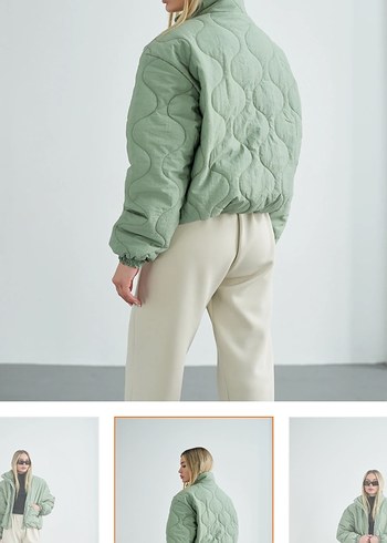 Kapitone desenli mont - Görsel 4