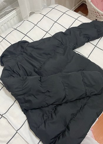 Siyah Fermuarlı Kadın Kış Montu - Görsel 4